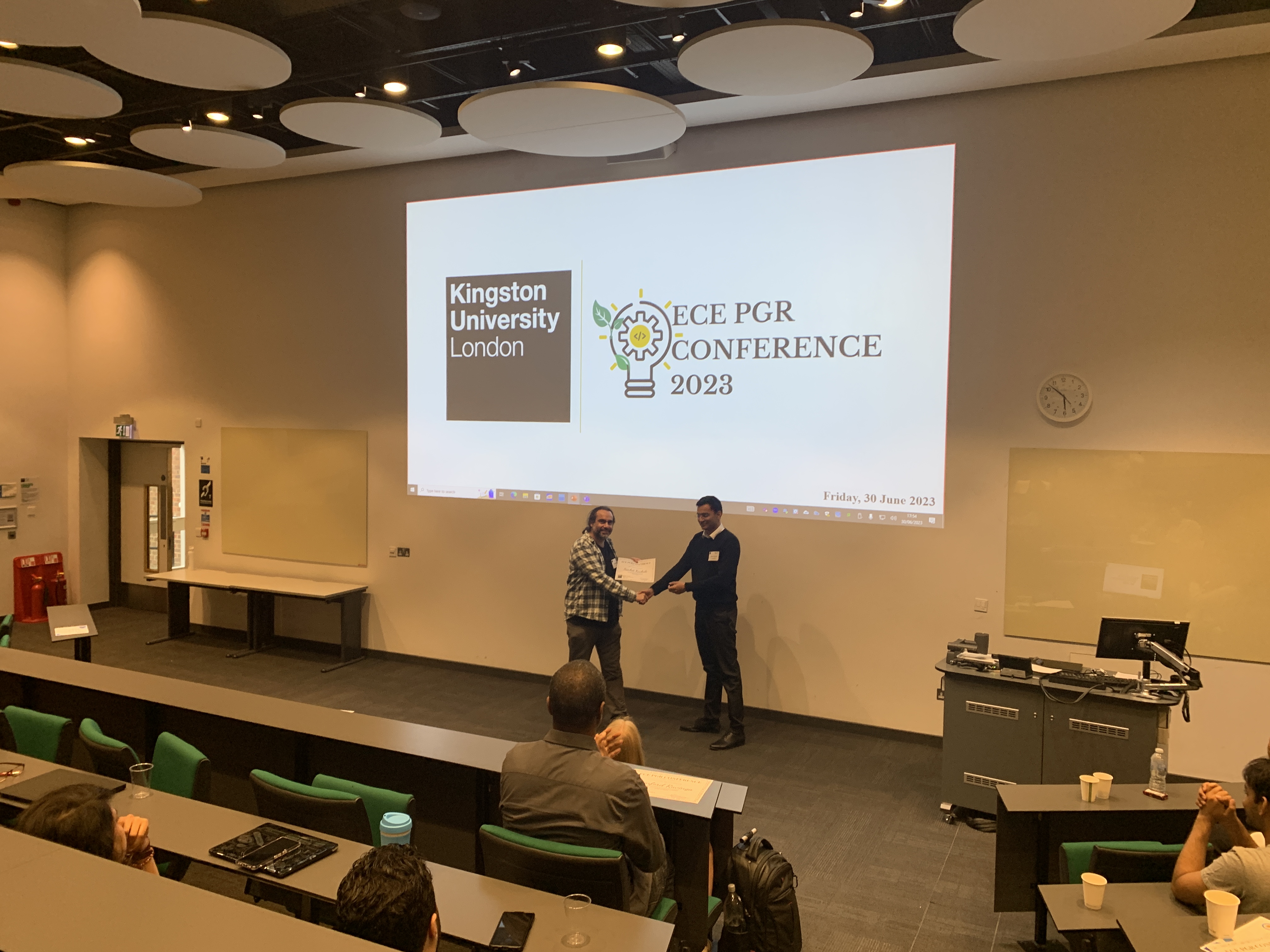 Best Oral Presentation Award – Kingston University